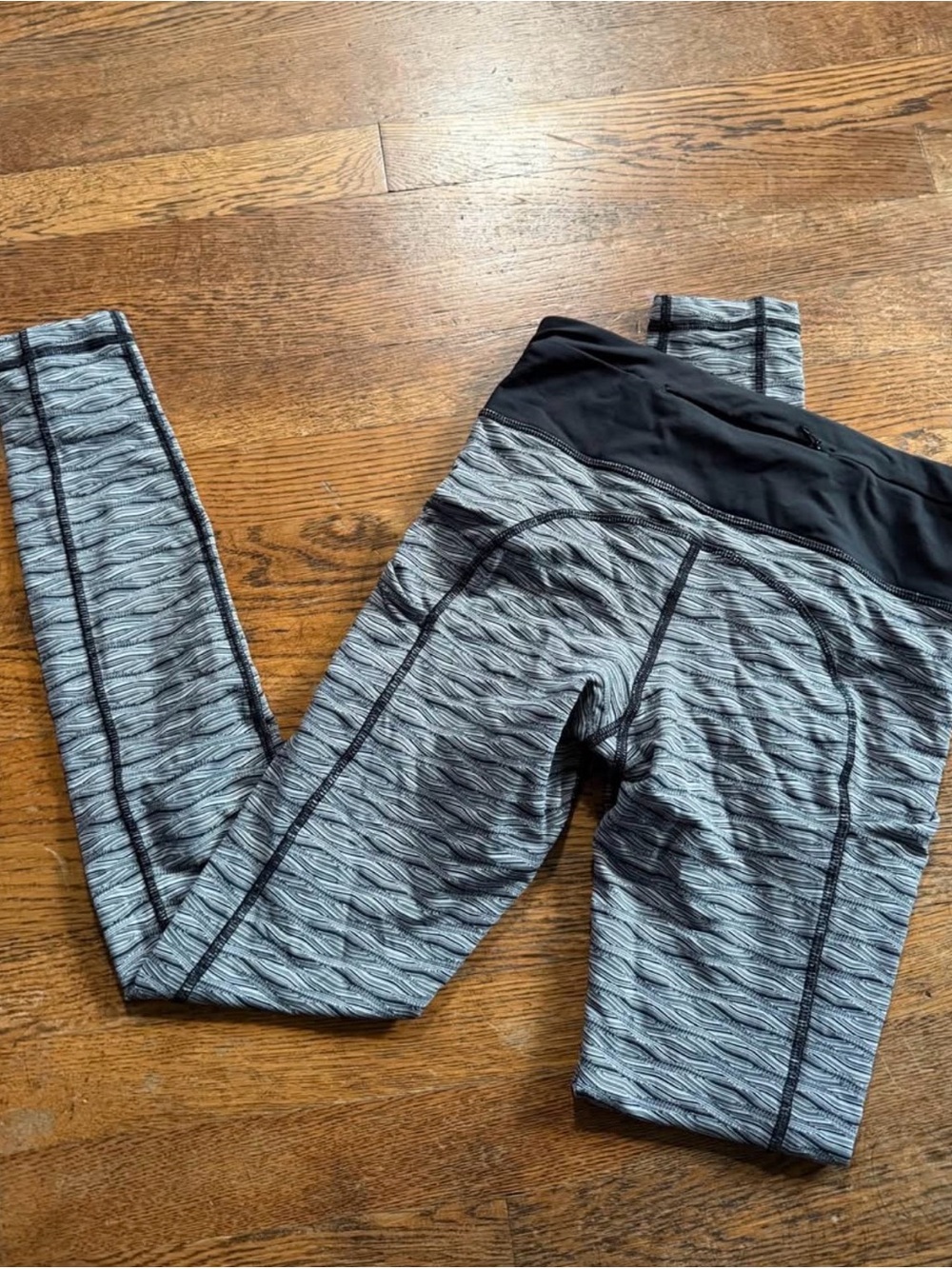 lululemon athletica Grey Patterned High-Rise Leggings